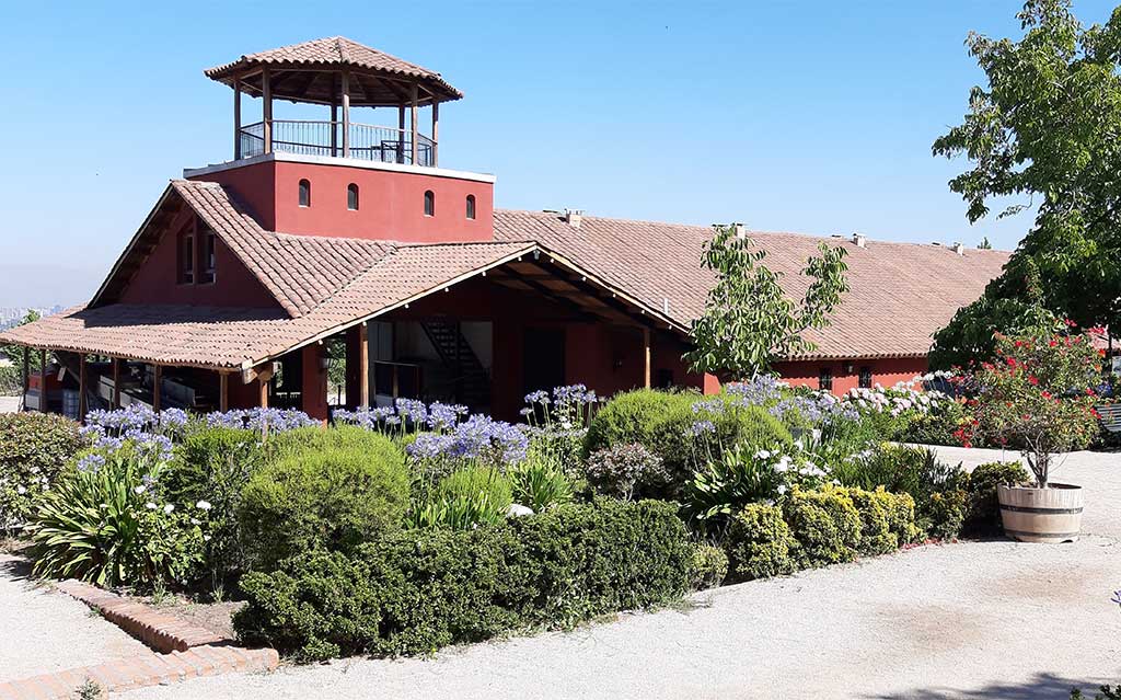 Wine cellar at Aquitania Vineyard
