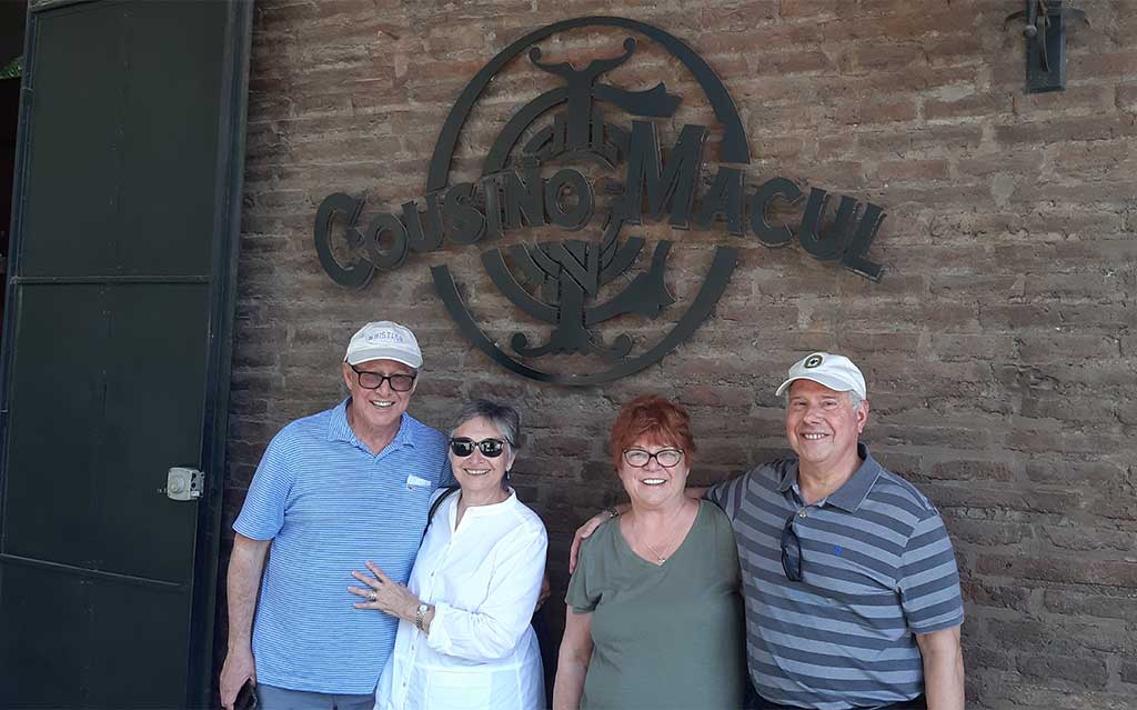 Guests at entrance of Cousino Macul Vineyard