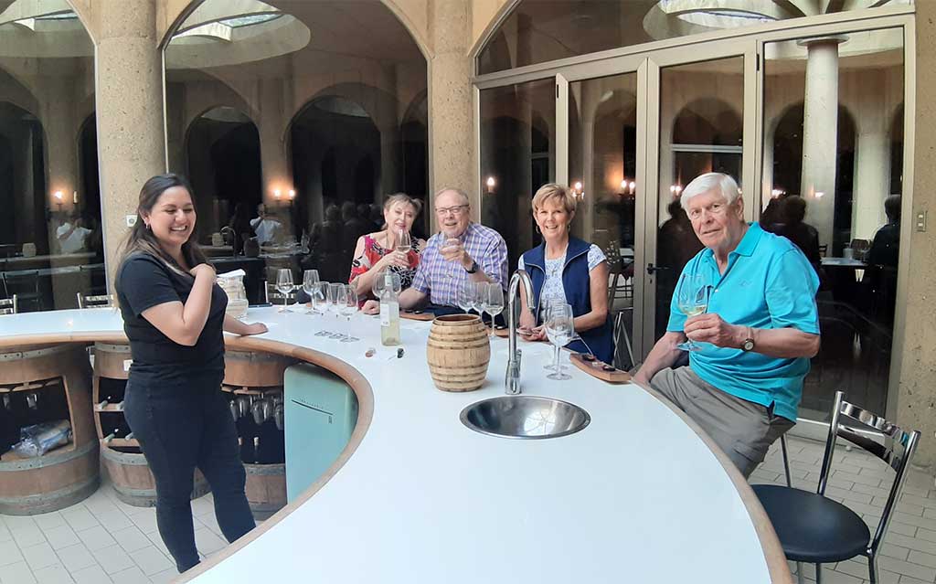Wine tasting at Haras de Pirque Vineyard in the Maipo Valley