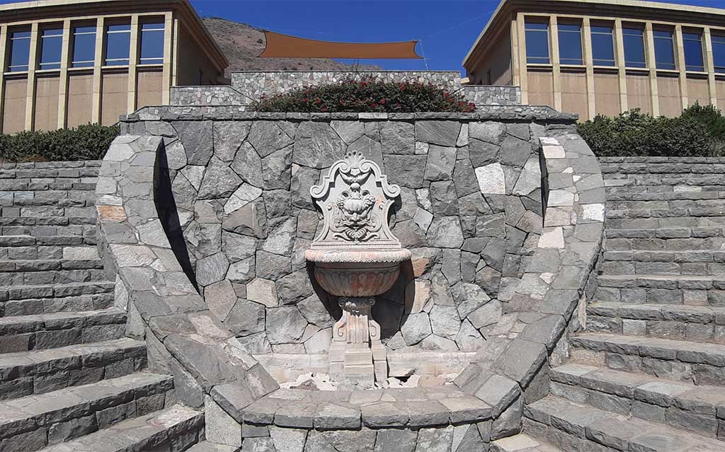 Fountain at Haras de Pirque Vineyard