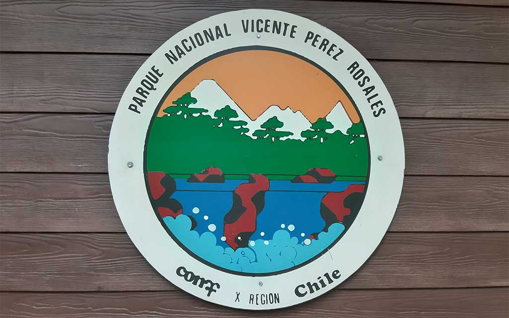 Vicente Perez Rosales National Park Sign