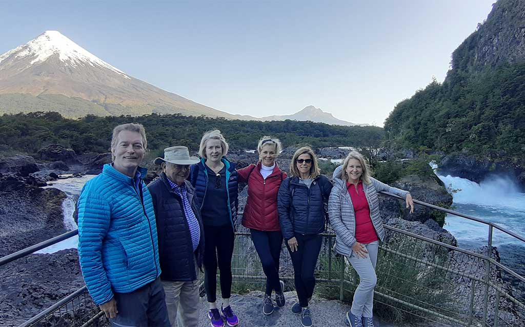 Saltos del Petrohue with Osorno Volcano