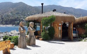 Entrance to Chiringuito Restaurant in Zapallar