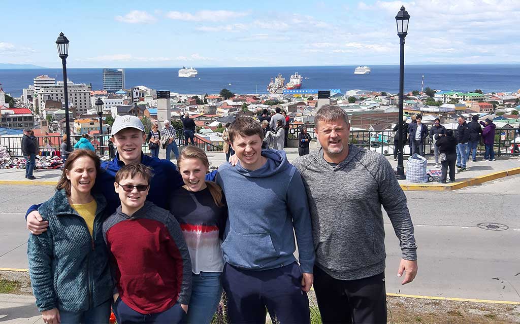 Punta Arenas City and Strait of Magellan