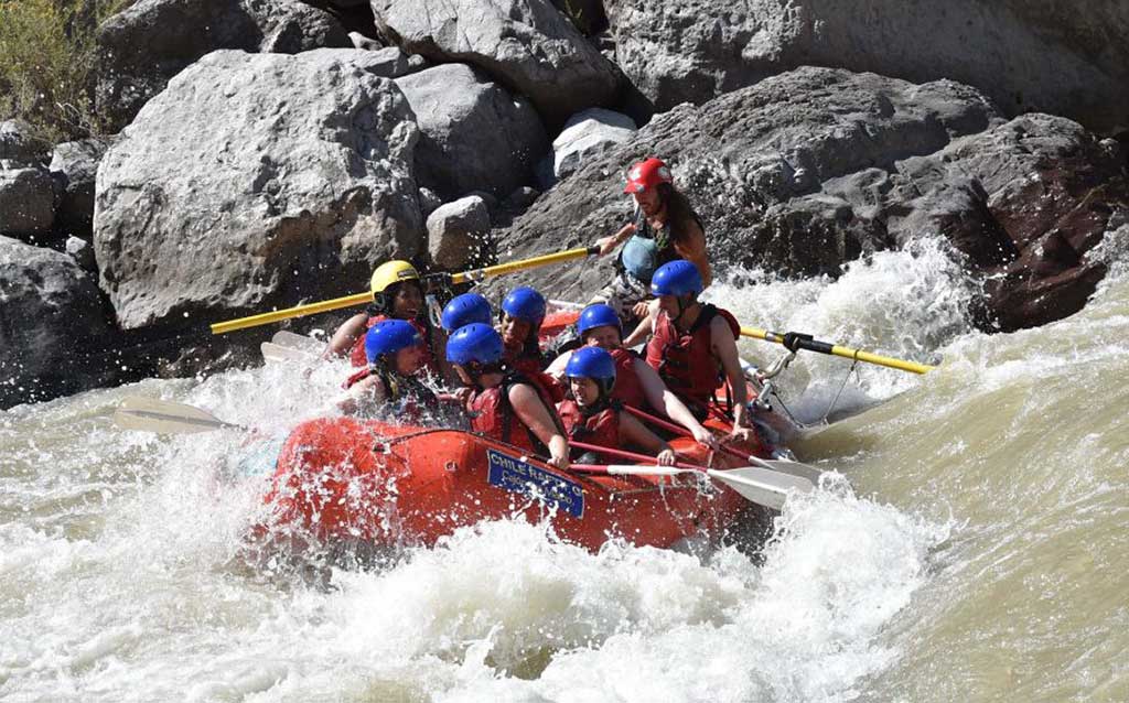 Hitting the rapids in the Cajon del Maipo