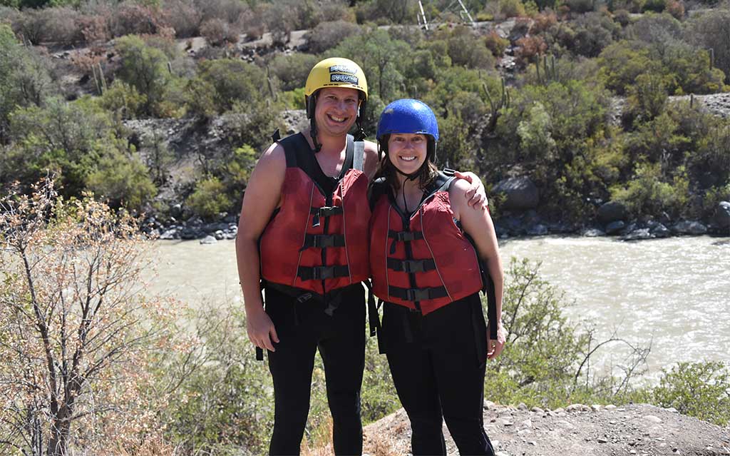 Guests enjoying a rafting adventure