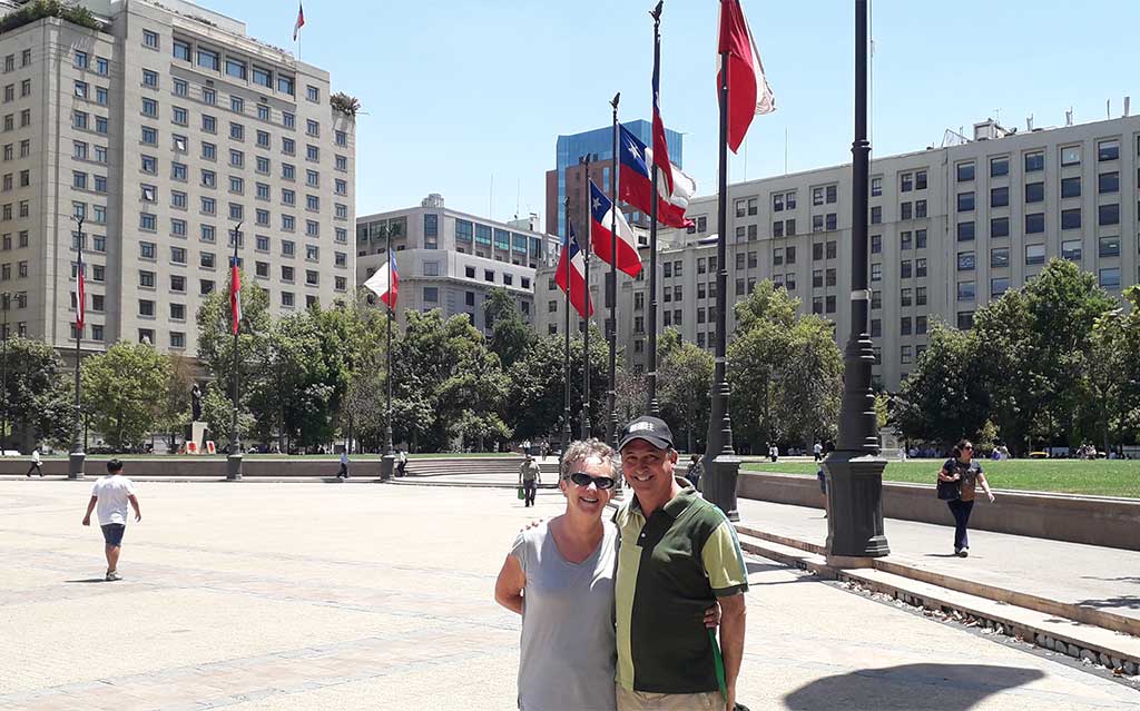 Plaza de la Constitucion, Santiago, Chile