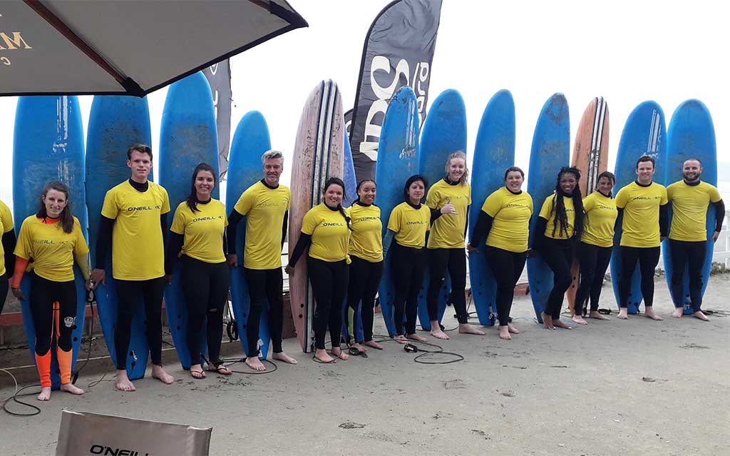 Surfing lessons