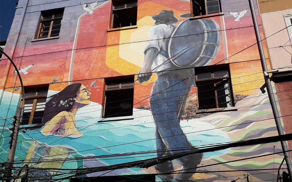 Street art in Valparaiso