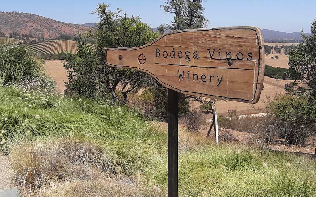 Sign at Matetic Vineyard