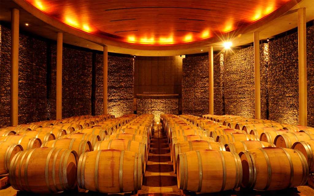Wine cellar at Matetic Vineyard