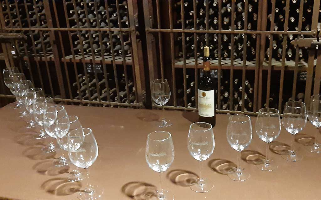 Wine tasting at Viña Santa Rita