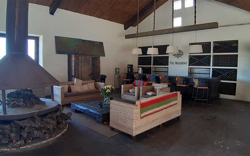 Reception area at Viu Manent Vineyard, Santa Cruz