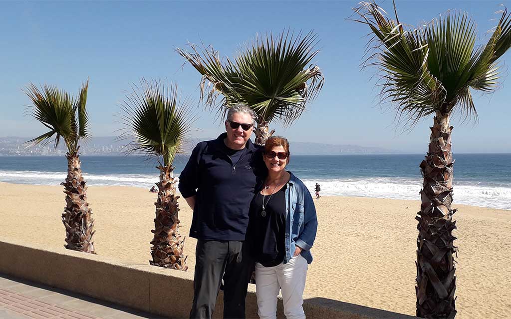 Guests at Reñaca Beach