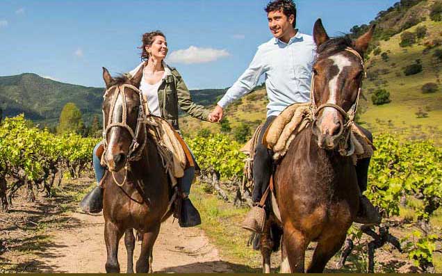 Couple on Horseback