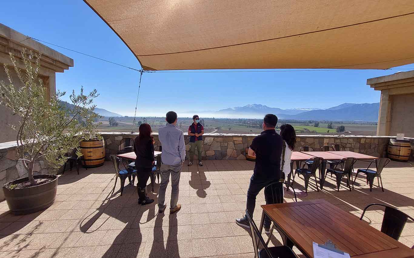 Terrace at Haras de Pirque