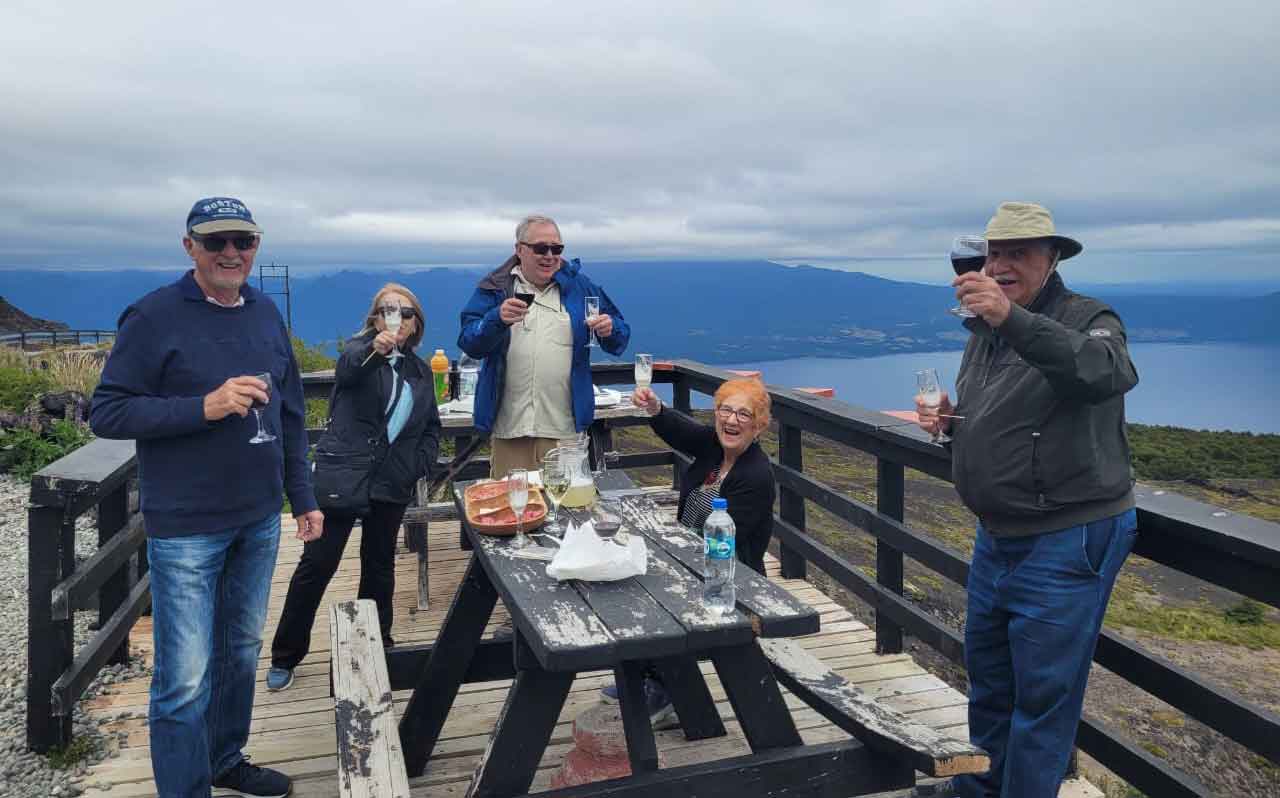 Picnic on Osorno Volcano